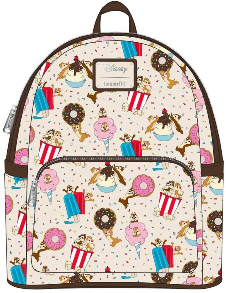 Loungefly Disney: - Chip And Dale Snackies Aop Mini Backpack (Back)