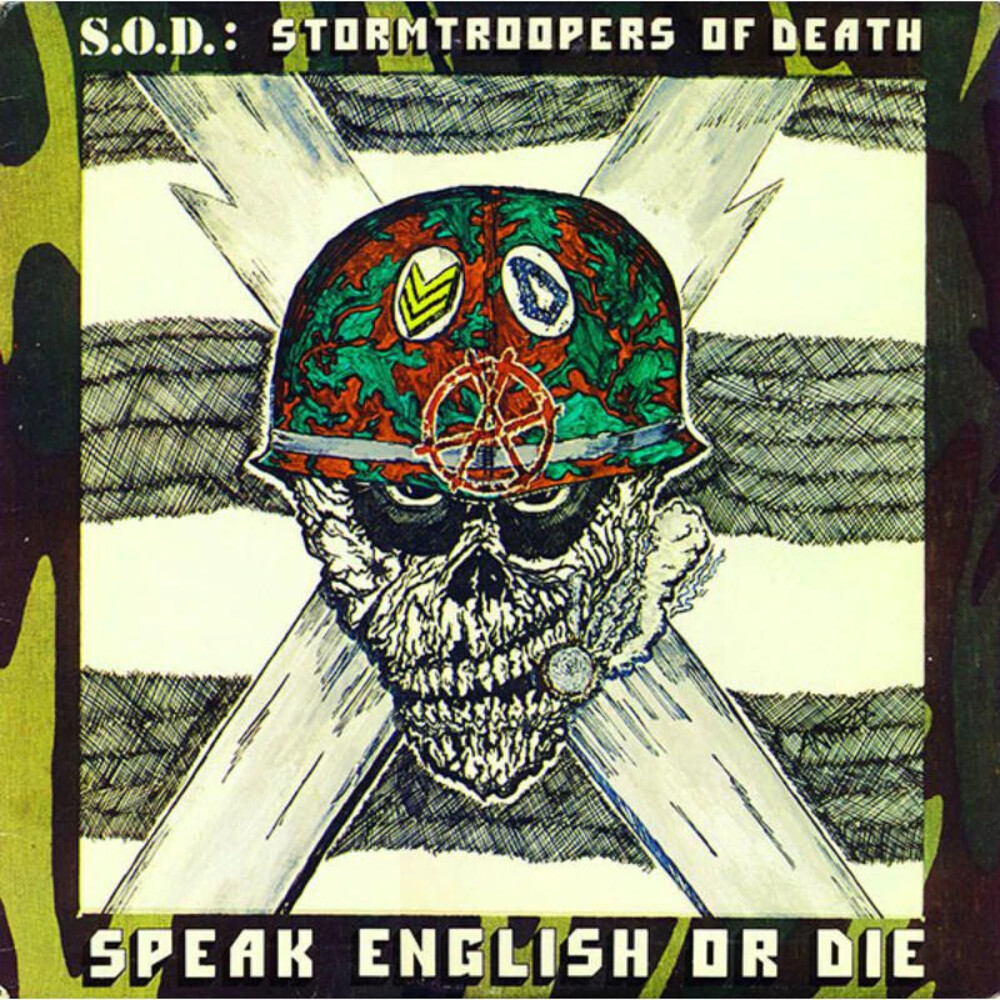 S.O.D.: Stormtroopers of Death - Speak English Or Die - Limited Olive Green & Red Splatter Colored Vinyl