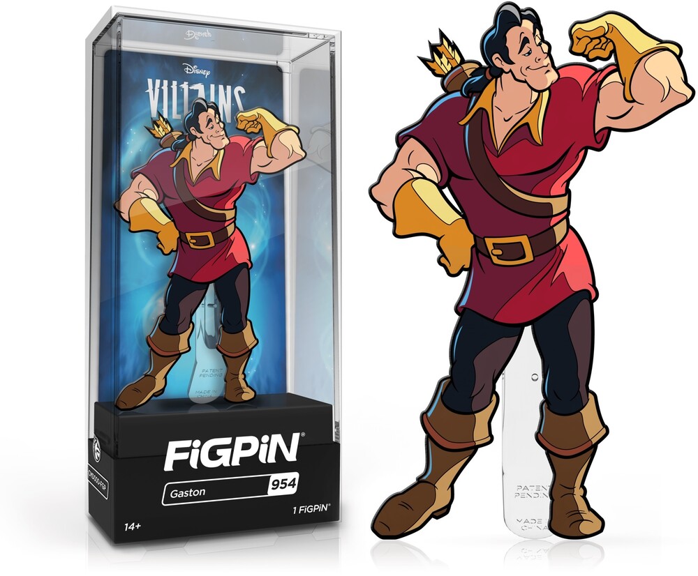 Figpin Disney Villains Gaston #954 - FiGPiN Disney Villains Gaston #954