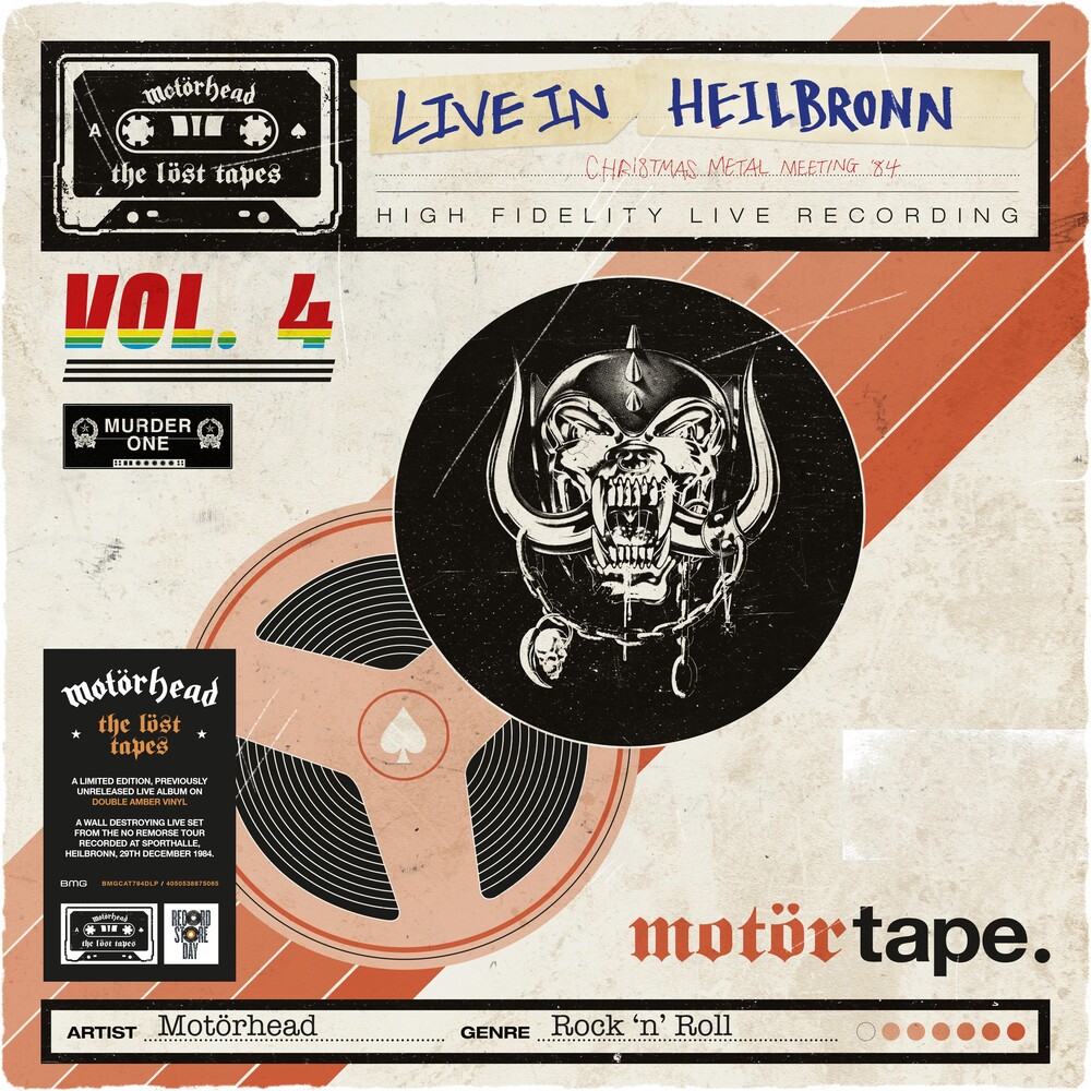 Motorhead - Lost Tapes, Vol. 4 (Live In Heilbronn 1984) [RSD 2023]