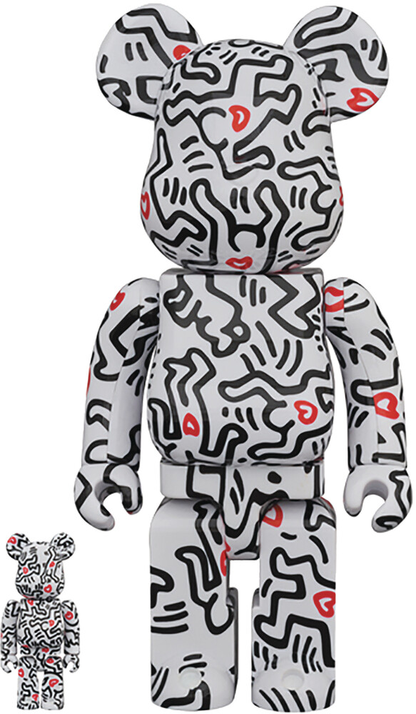  - Keith Haring 8 100% & 400% Bea 2pk (Clcb) (Fig)