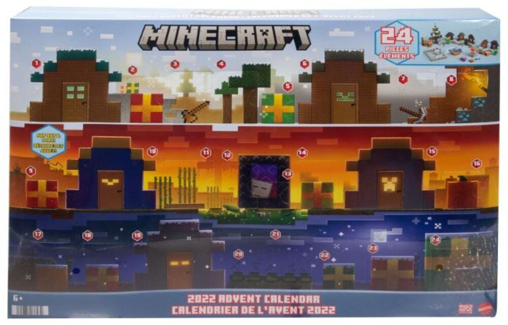 Minecraft - Minecraft 3.25in Mob Head Minis Advent Calendar