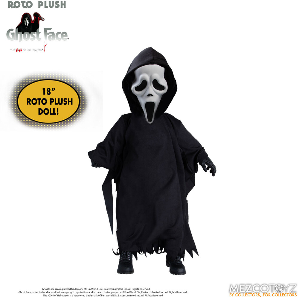 Mds Roto Plush Ghost Face - Mezco - MDS Mezco Designers Series Roto Plush Ghost Face