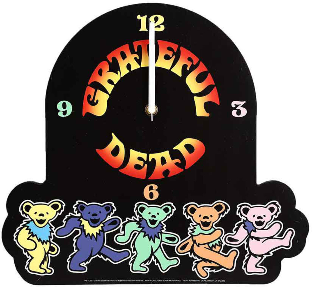 Grateful Dead Dancing Bears Wood Wall Clock - Grateful Dead Dancing Bears Wood Wall Clock (Clcb)