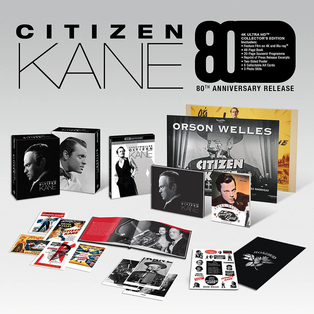 Citizen Kane: 80th Anniversary - Citizen Kane: 80th Anniversary - Limited All-Region UHD Boxset With Region B Blu-Ray, 48-Page Book, Poster & Art Cards