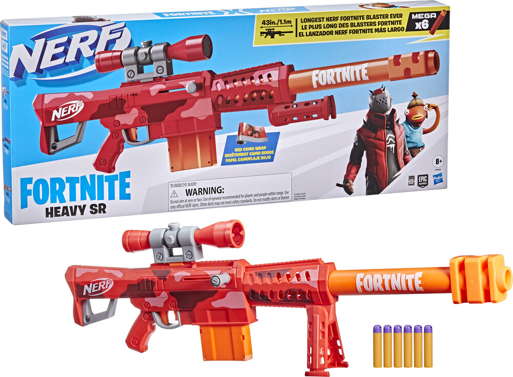 Ner Fortnite Heavy Sr Blasted - Hasbro Collectibles - Nerf Fornite Heavy Sr Blasted