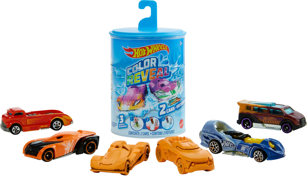 Hot Wheels - Mattel - Hot Wheels Color Reveal 2-Pack, One Surprise Color Reveal with Each Transaction