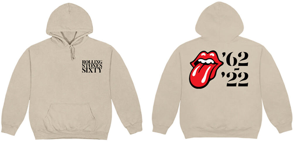 Rolling Stones Sixty 62 22 Sand Hoodie S - Rolling Stones Sixty 62 22 Sand Hoodie S (Hood)