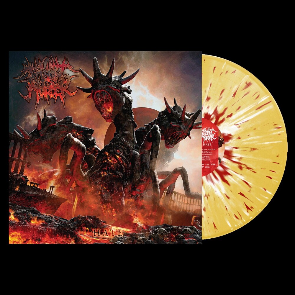 Thy Art Is Murder - Hate - Yellow W/Red White Splatter [Colored Vinyl] (Red)