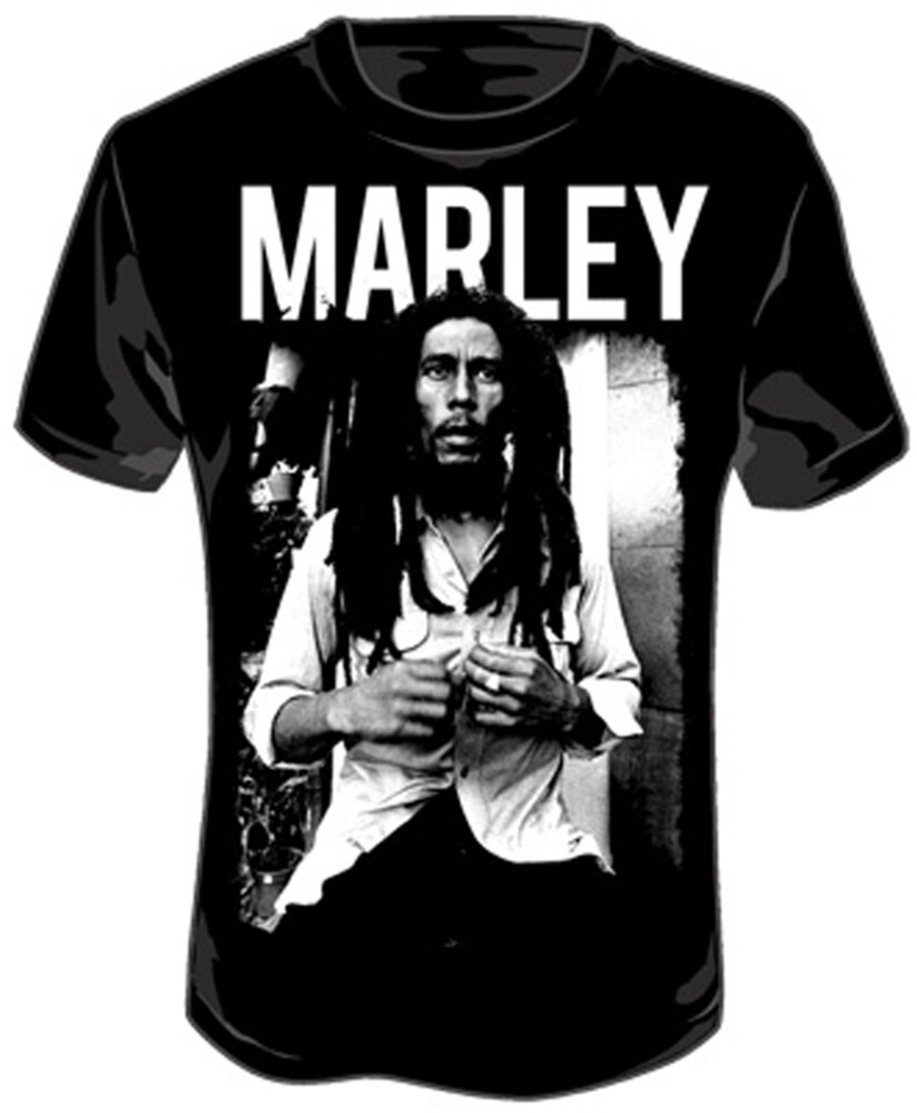 Bob Marley B&W Black Unisex Ss Tee S - Bob Marley B&W Black Unisex Ss Tee S (Blk) (Sm)