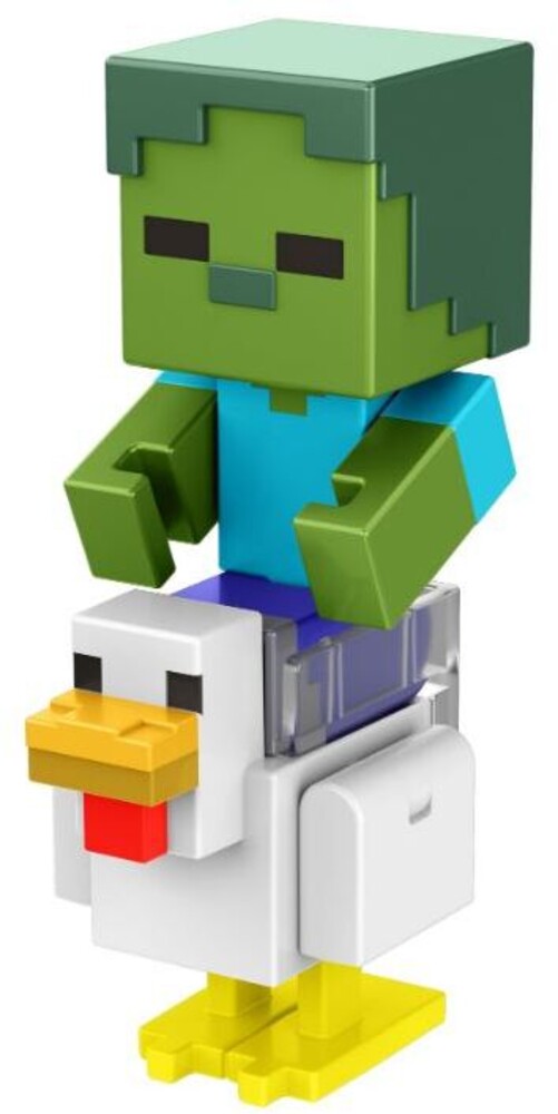 Minecraft - Minecraft 3.25in Figure Zombie Chicken Jockey