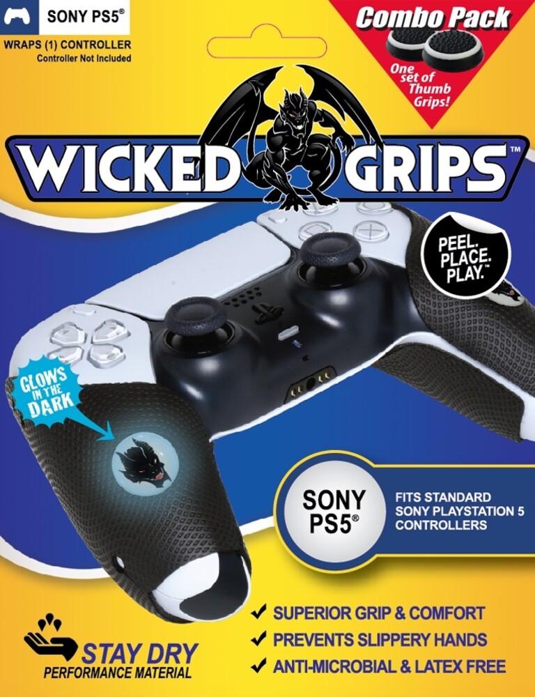 Ps5 Wicked Grips - Thumb Grips - Wicked-Grips High Performance Controller Thumb Grips Combo for PlayStation 5
