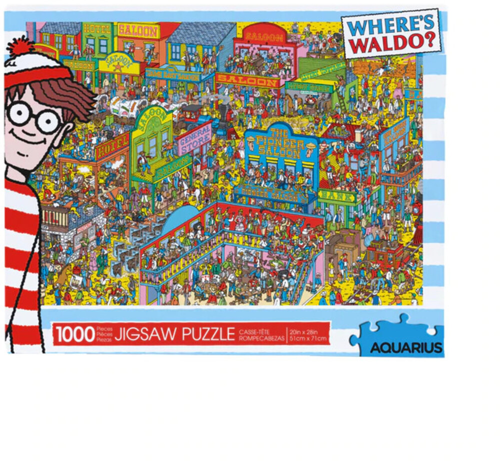 Where's Waldo Wild Wild West 1000 PC Jigsaw Puzzle - Where's Waldo Wild Wild West 1000 Pc Jigsaw Puzzle