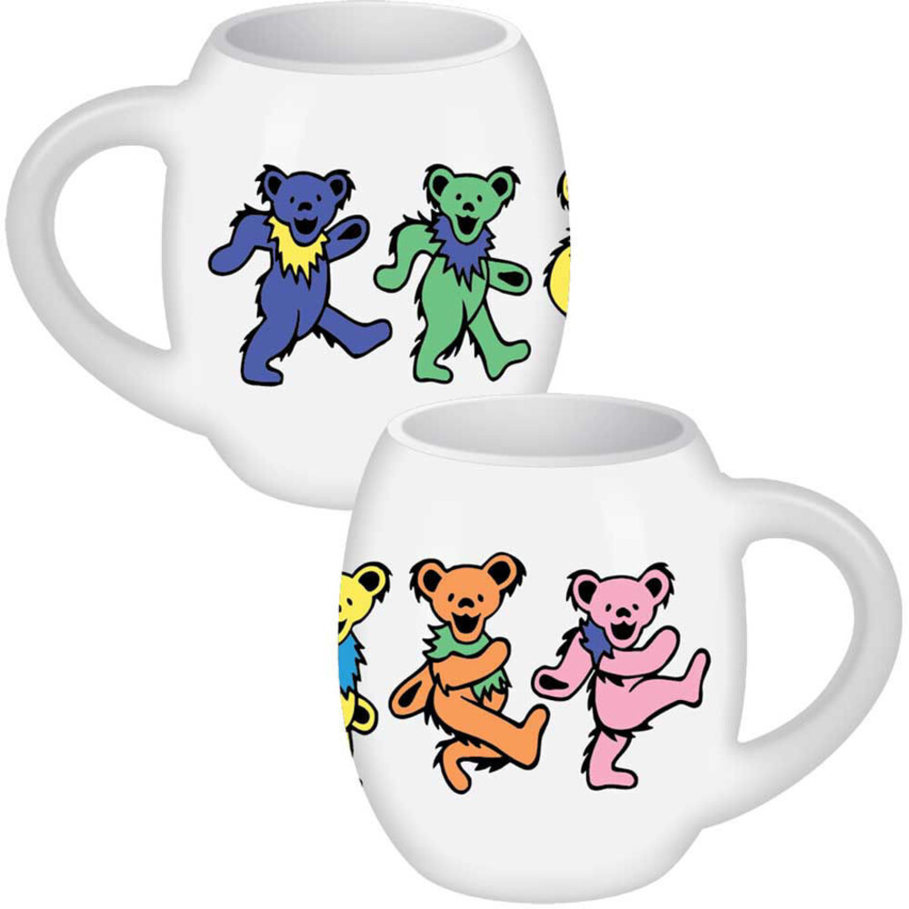 Grateful Dead Dancing Bears 18 Oz Oval Ceramic Mug - Grateful Dead Dancing Bears 18 Oz Oval Ceramic Mug