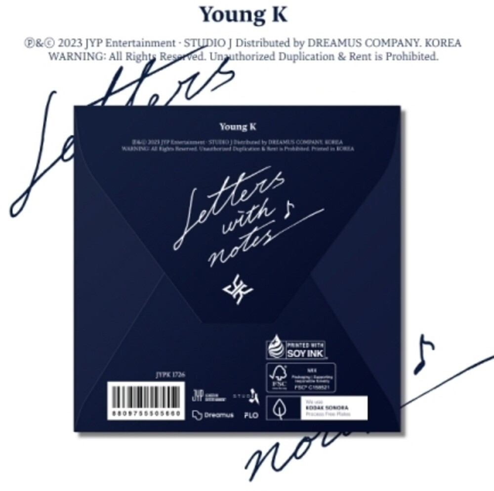 Young K ( Day 6 ) - Letters With Notes (Digipack Ver.) (Post) (Stic)