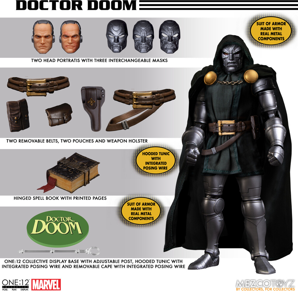 One:12 Collective Doctor Doom - One:12 Collective Doctor Doom (Clcb) (Fig)