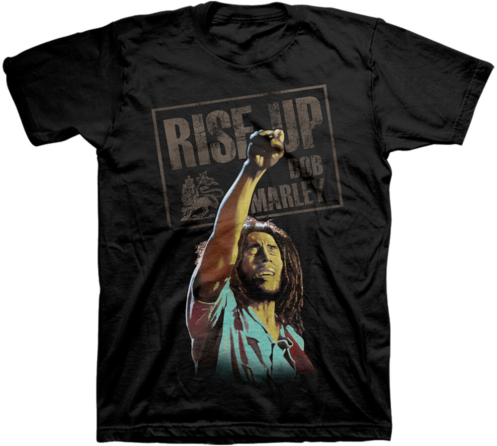 Bob Marley Rise Up Black Unisex Ss Tee M - Bob Marley Rise Up Black Unisex Ss Tee M (Blk)