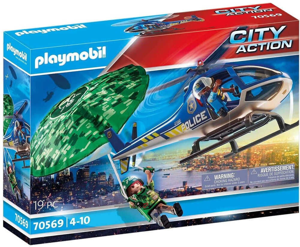 Playmobil - City Action Police Parachute Search (Fig)
