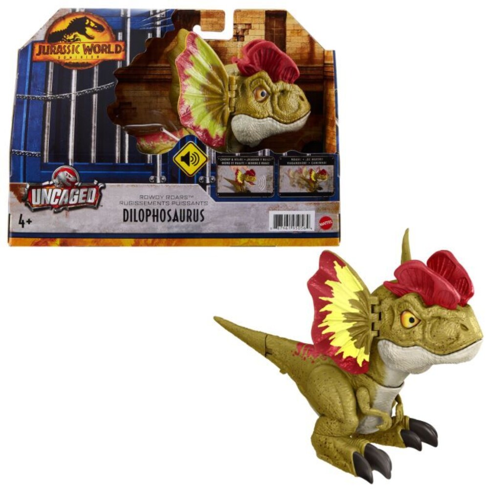 Jurassic World - Mattel - Jurassic World 3 Uncaged Rowdy Roars Dilophosaurus