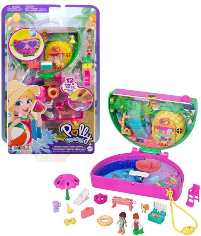 Polly Pocket - Pp Pocket World Watermelon Pool Party Compact