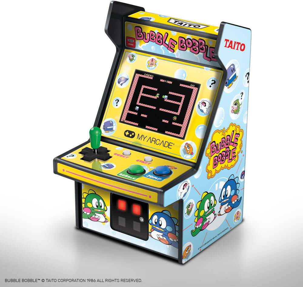 My Arcade Dgunl3241 Bubble Bobble Micro Player Ret - My Arcade DGUNL-3241 BUBBLE BOBBLE COLLECTIBLE RETRO MICRO PLAYER
