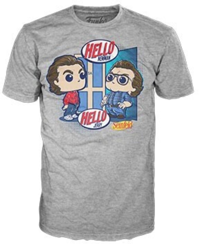 Funko Pop! Tees: - Seinfeld- Jerry & Newman- Adult Large (Vfig)