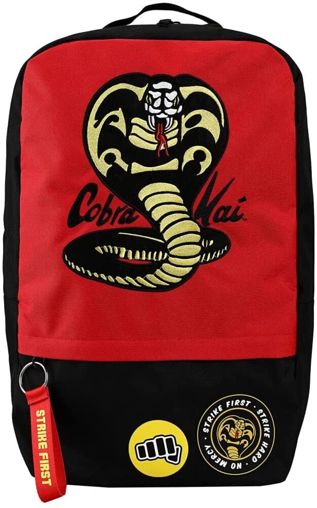 Cobra Kai Embroidered Patches Laptop Backpack - Cobra Kai Embroidered Patches Laptop Backpack