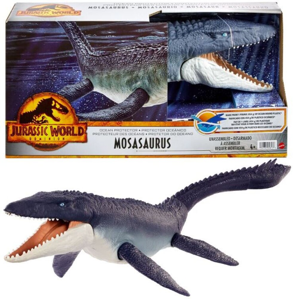 Jurassic World - Mattel - Jurassic World 3 Mosasaurus with DNA Tag