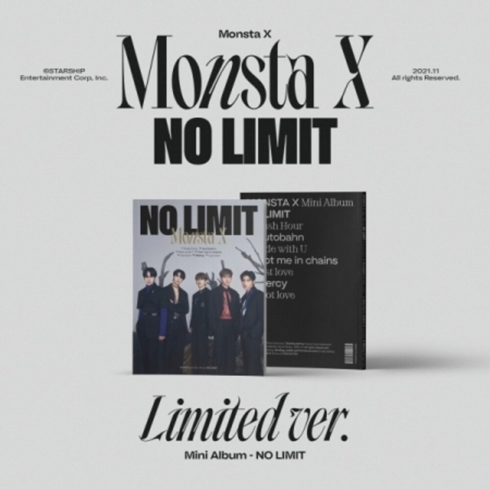 Monsta X - No Limit (Limited Version) (incl. 72pg Photobook, Photocard, Paper Stand, Folded Poster + Postcard)