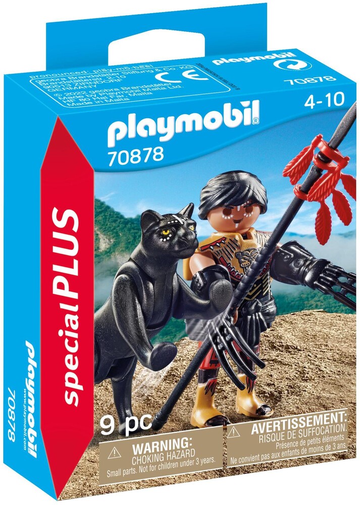 Playmobil - Warrior With Panther (Fig)
