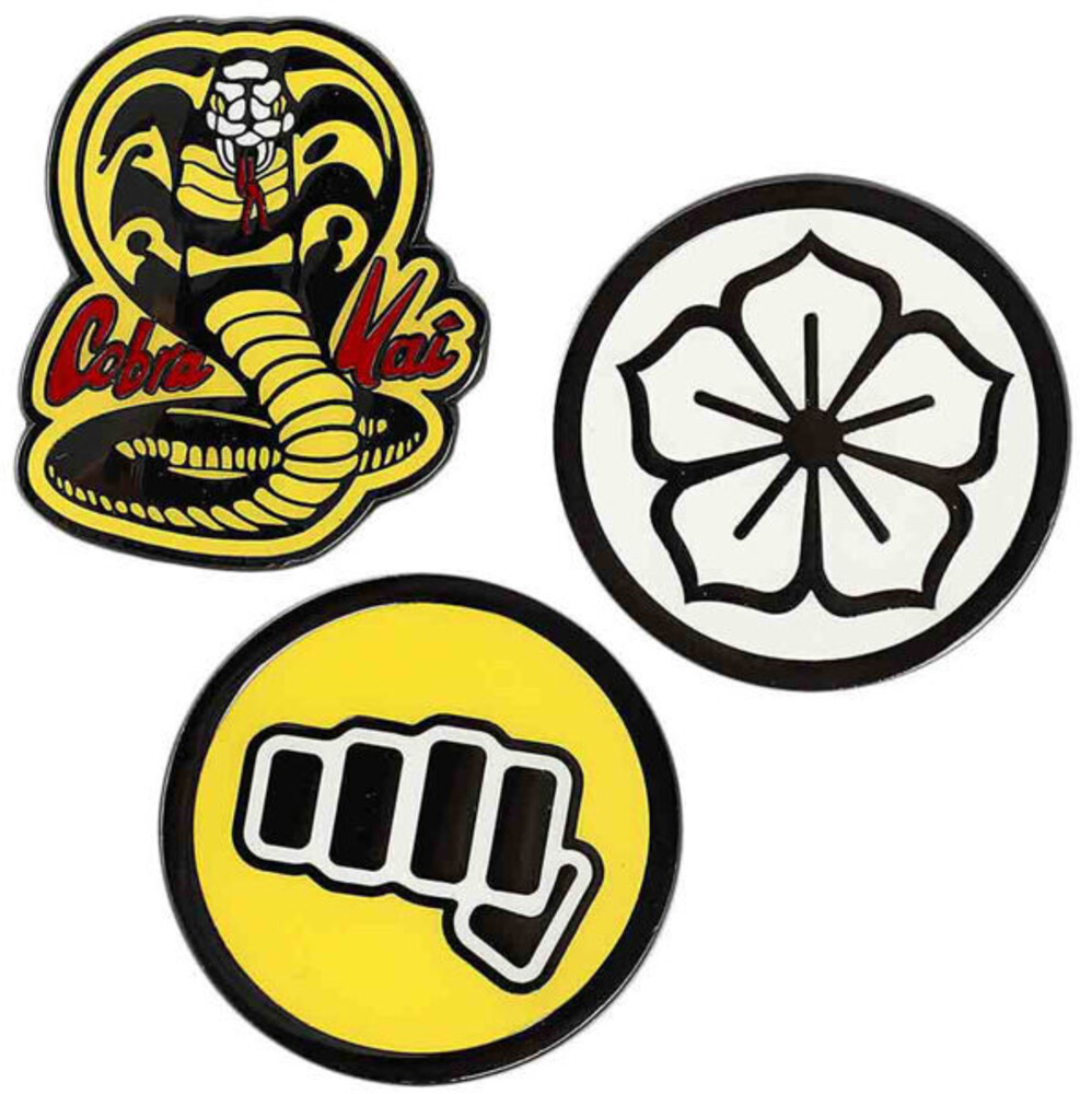 Cobra Kai Dojo Logos 3 PC Lapel Pin Set - Cobra Kai Dojo Logos 3 Pc Lapel Pin Set (Clcb)