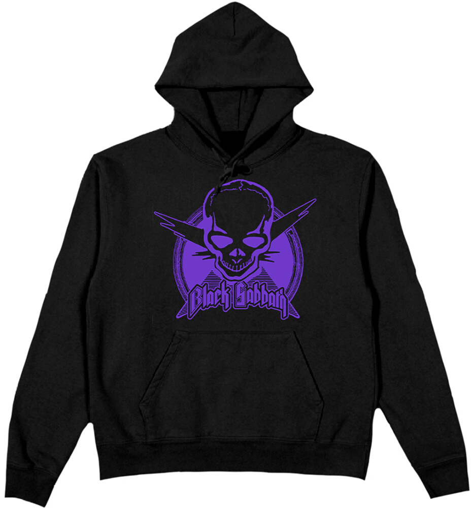 Black Sabbath Purple Skull Logo Hoodie Small - Black Sabbath Purple Skull Logo Hoodie Small (Blk)
