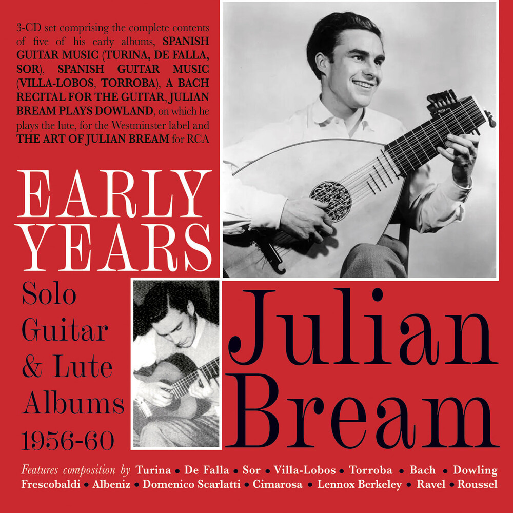 JULIAN BREAM - Early Years: Solo Guitar & Lute Albums 1956-60