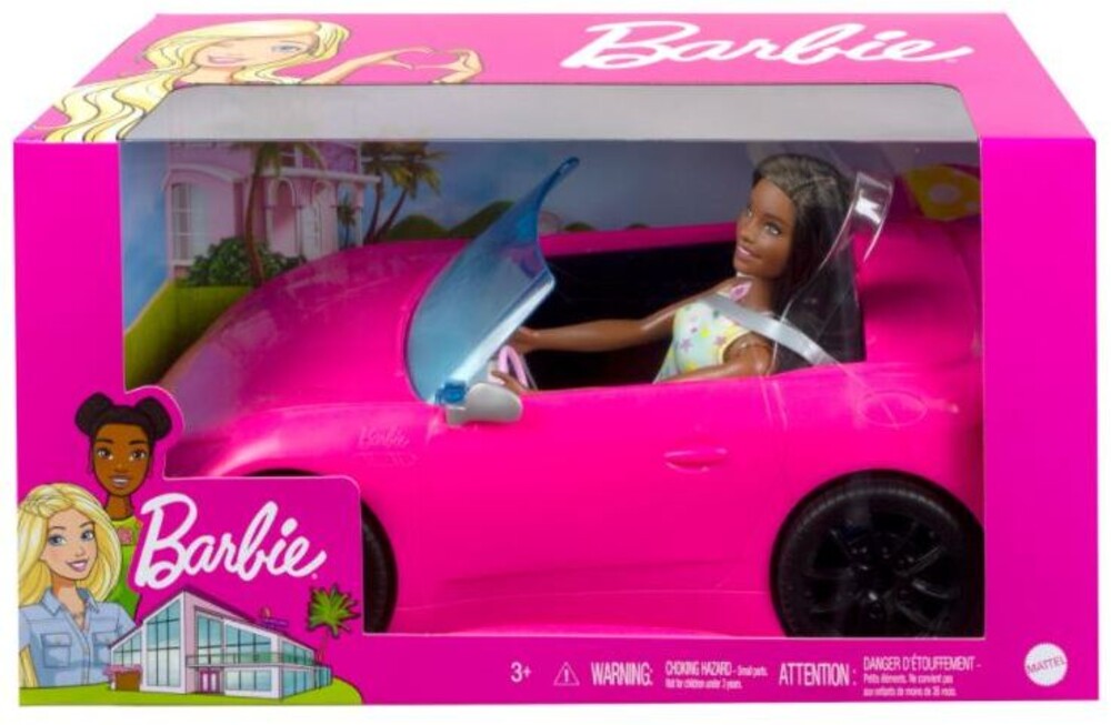 Barbie - Barbie Doll And Vehicle Brunette (Papd) (Tcar)