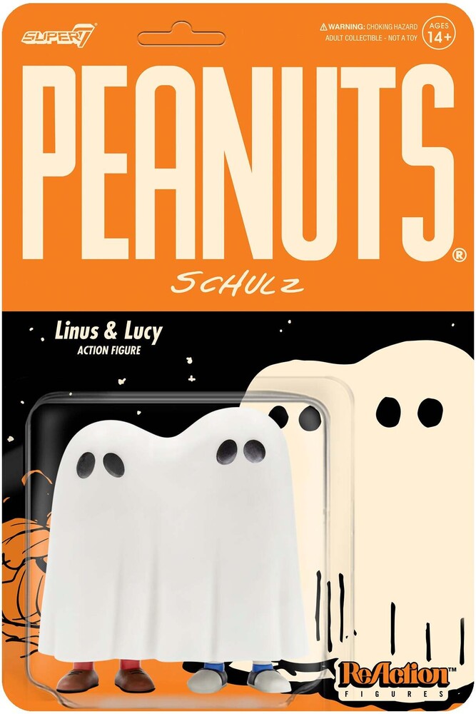 Peanuts Reaction Figure W4 - Linus & Lucy Ghost - Peanuts Reaction Figure W4 - Linus & Lucy Ghost