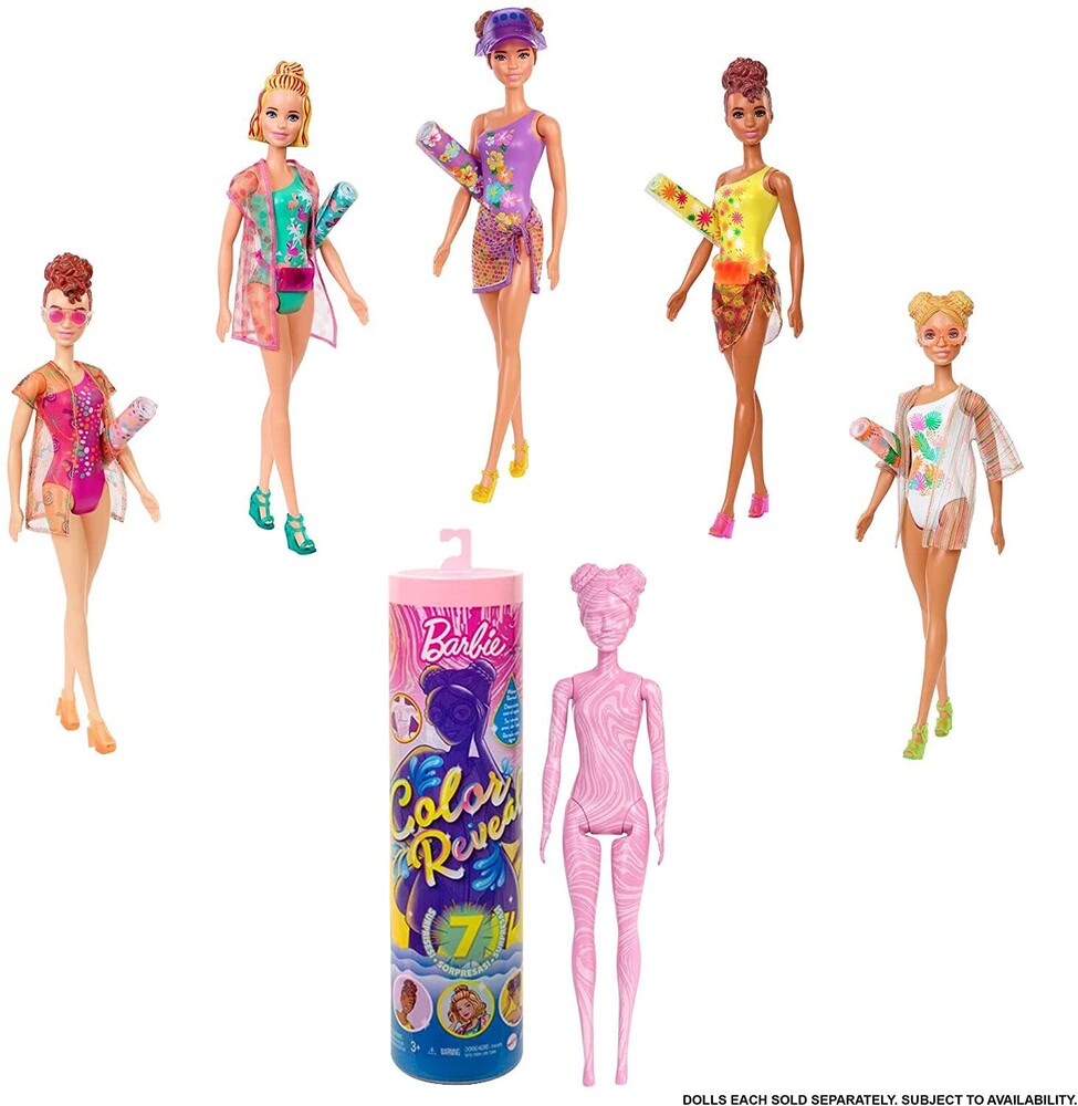 Barbie - Mattel - Barbie Color Reveal Doll, One Surprise Color Reveal with Each Transaction