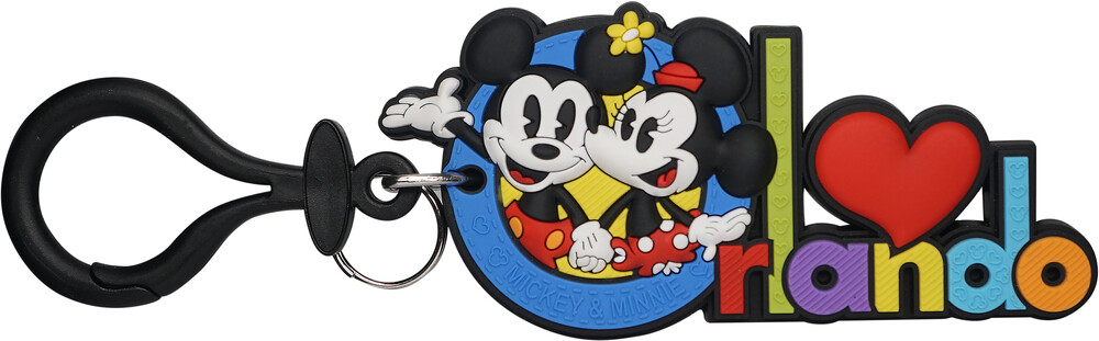 Mickey & Minnie @ Orlando Soft Touch Pvc Bag Clip - Mickey & Minnie @ Orlando Soft Touch Pvc Bag Clip