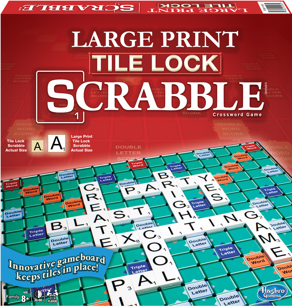 Large Print Tile Lock Scrabble - Large Print Tile Lock Scrabble (Wbdg)