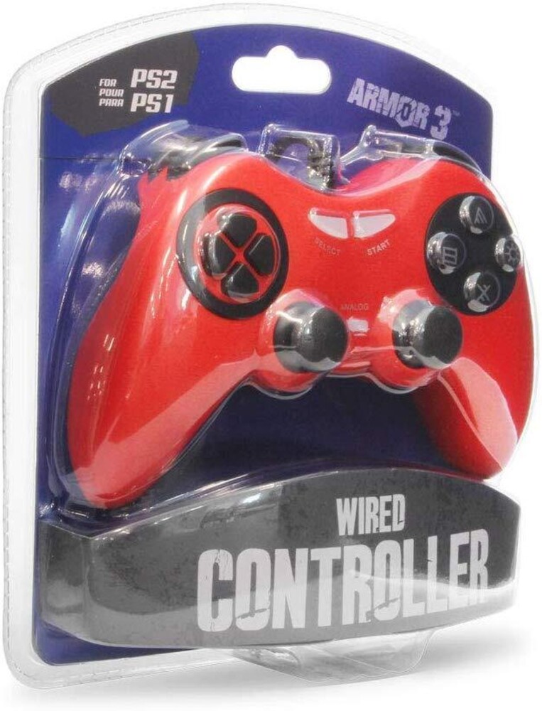  - Armor3 Wired Game Controller for PS2 (Red)