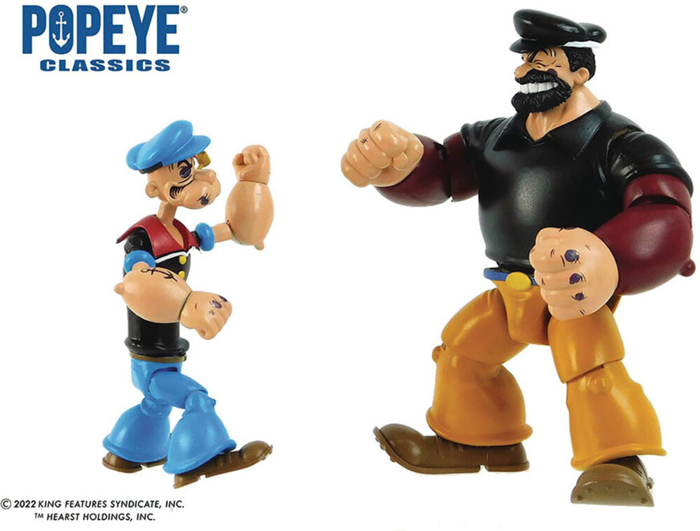 Boss Fight Studio - Popeye Classics Popeye Vs Bluto Px 1/12 Af 2pk Set