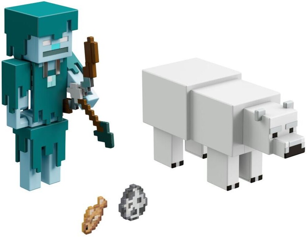 Minecraft - 3.25in Figure 2 Pack Polar Bear Vs Stray Tbd (Fig)