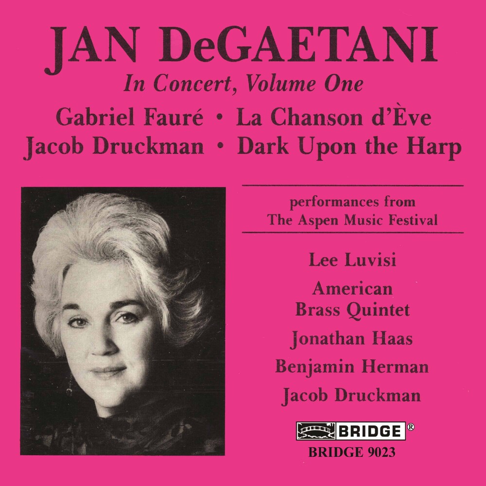 JAN DEGAETANI - Jan Degaetani in Concert 1