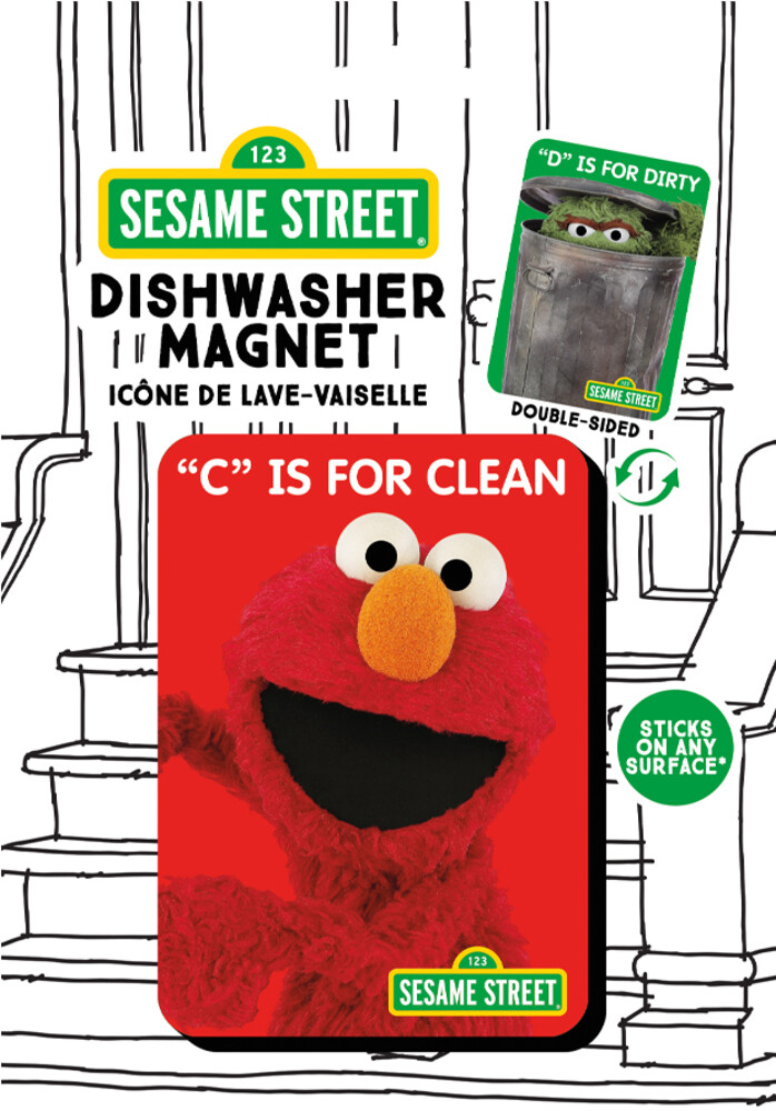 Sesame Street Elmo & Oscar Dishwasher Magnet - Sesame Street Elmo & Oscar Dishwasher Magnet (Mag)