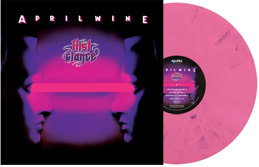 April Wine - First Glance - Pink With Purple Swirl Vinyl 180G