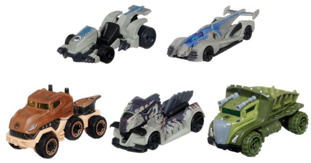 Hot Wheels - Mattel - Hot Wheels Jurassic World Character Car 5-Pack