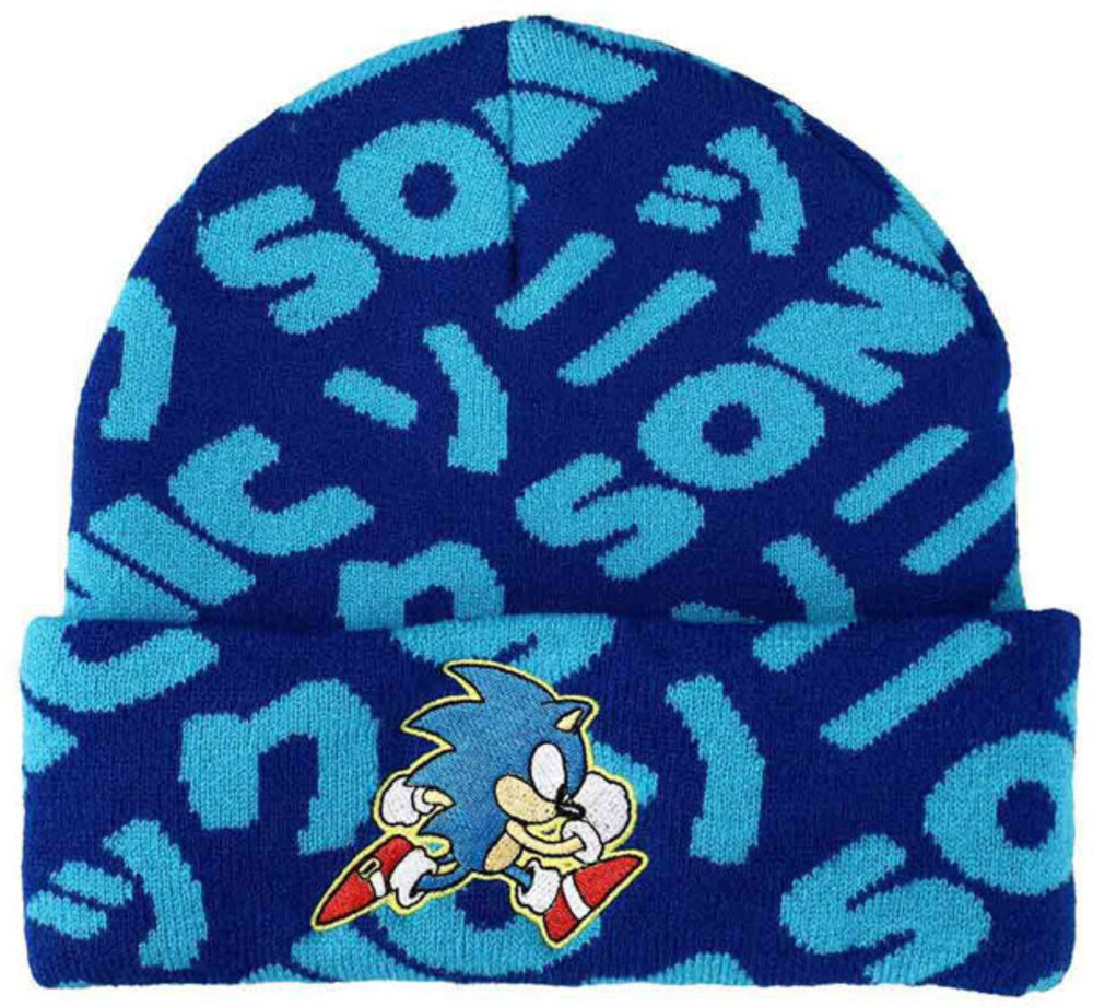 Sonic the Hedgehog Aop Beanie - Sonic The Hedgehog Aop Beanie (Hat) (Mult)
