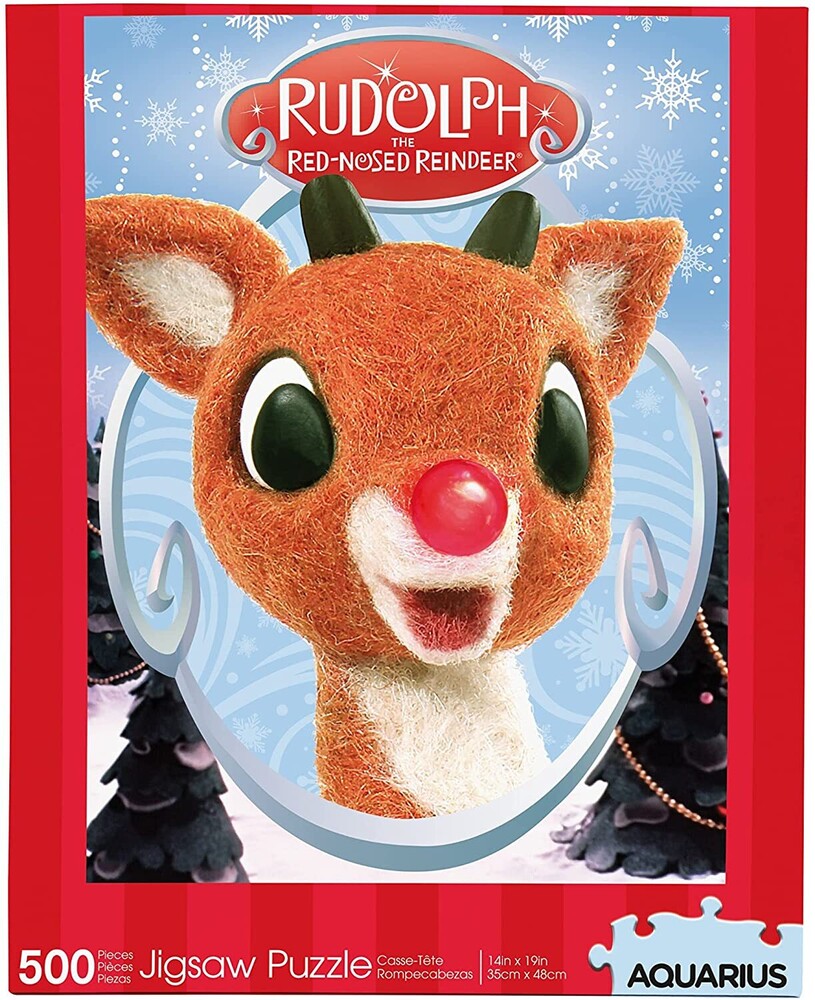 Rudolph Red Nosed Reindeer Collage 500 PC Puzzle - Rudolph The Red Nosed Reindeer Collage 500 Pc Jigsaw Puzzle