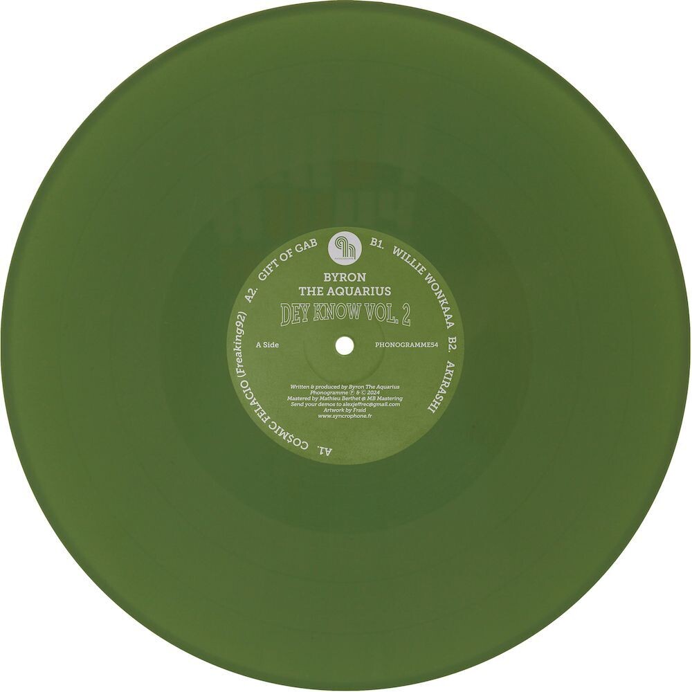 Byron The Aquarius - Dey Know Vol. 2 [Colored Vinyl] (Grn)