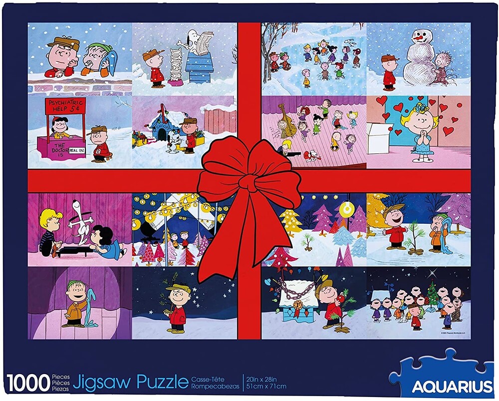 Charlie Brown Christmas Present 1000 PC Puzzle - Charlie Brown Christmas Present 1000 Pc Jigsaw Puzzle