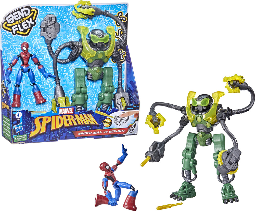 Spd Bend and Flex Octo Bot - Hasbro Collectibles - Spiderman Bend Anf Flex Octo Bot